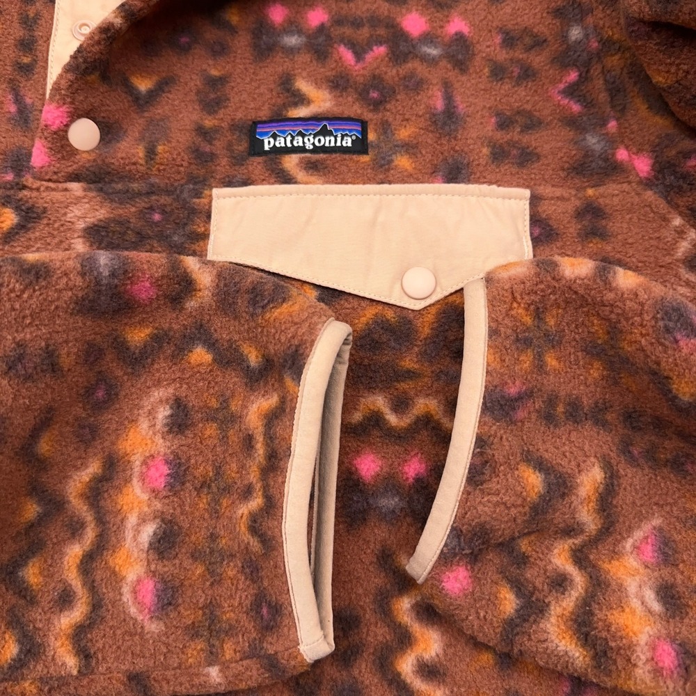 Patagonia Lightweight Synchilla Snap-T Women's L Wandering Woods Sisu Brown - Picture 3 of 9